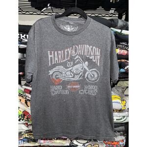 Y2K Harley Davidson El Paso Texas Dark Gray Shirt Size Large